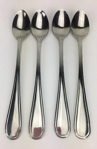 Stanley Roberts Rogers Stainless RIDGEWOOD Iced Tea Spoons 7 1/4" Lot Of 4 - Picture 1 of 10