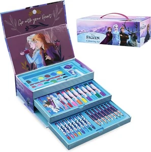 Disney Frozen Valigetta Colori Bambina Kit Disegno Bambina 40+pzs - Imagen 1 de 6