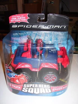 孩之宝蜘蛛侠 3:超级英雄广场战斗卡车带雕像全新密封 — 第 1/4 张图片
