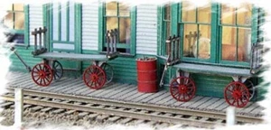 Bar Mills HO Baggage Carts BAR782-NEW - Picture 1 of 1