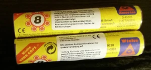 2x Stange 8er Schuß Wicke Munition, 480 Schuß Euro Caps, Karneval Pistole Cowboy