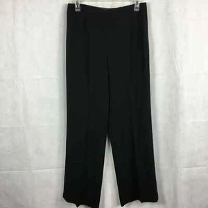 Yansi Fugel Pants Womens Sz 8 Black Straight Leg Dress Zip Closure - Picture 1 of 11