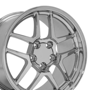 18 Inch Chrome 5124 Rear Rim Fits C4 & C5 Corvette Camaro C5 Z06 Style 18x10.5 - Picture 1 of 10
