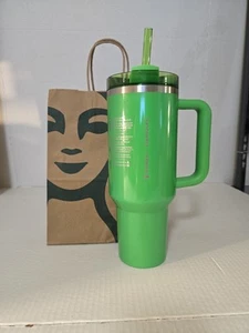🔥Stanley X Starbucks, AUTENTYCZNY Zielona perła Tumbler 40oz Lato 2025 NOWY - Zdjęcie 1 z 7
