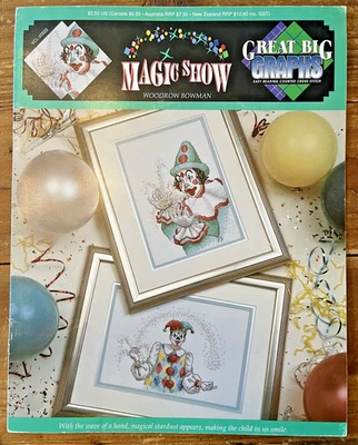 True Colors Int'l Great Big Graphs Magic Show counted cross stitch charts 1992 - Image 1 of 4