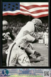 1992 All World #SG7 Jim Brown Greats/Rookies Cleveland Browns 6,2A - Imagen 1 de 2