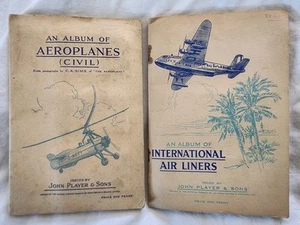 John Player & Sons Albums of Aeroplanes and International Air Liners (1930's) - Picture 1 of 6