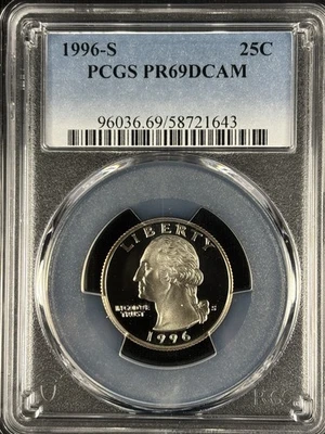 1996 S 25C Washington Quarter Proof PCGS PR69DCAM - Image 1 of 4
