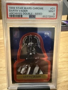 Darth Vader - 1999 Star Wars Chrome Archives Double Sided #D1 - PSA 9!!! - Picture 1 of 1