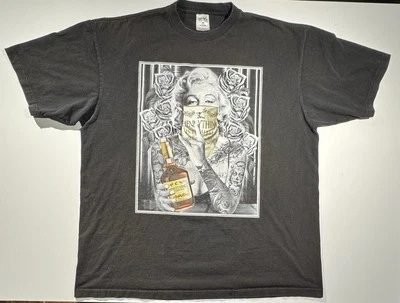 Shaka Wear Marilyn Monroe T-Shirt Men's 3XL Black Streetwear Y2K Heavyweight - Image 1 of 4