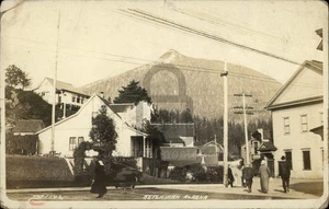 RPPC Ketchikan,AK c1920 Alaska vera foto cartolina AZO - Foto 1 di 5