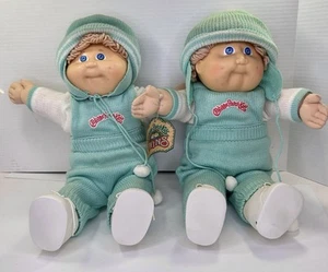 Cabbage Patch Kids Twins Boys Blonde Hair Blue eyes Coleco 1985 - Bild 1 von 6