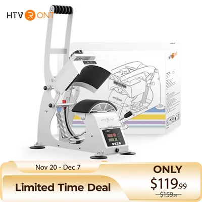 HTVRONT 2 in 1 Hat Heat Press Machine Manual Cap Heat Press Sublimation for cap - Image 1 of 4