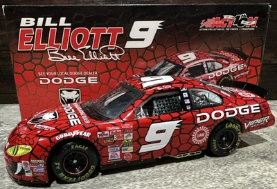 2002 Bill Elliot #9 Dodge Viper Intrepid R/T 1/24 Action Nascar Diecast - Image 1 of 4
