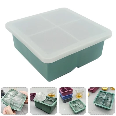  Eiswürfelbereiter-Tablett Eiswüfelform Mit Deckel Eiswürfelhalter - Bild 1 von 4