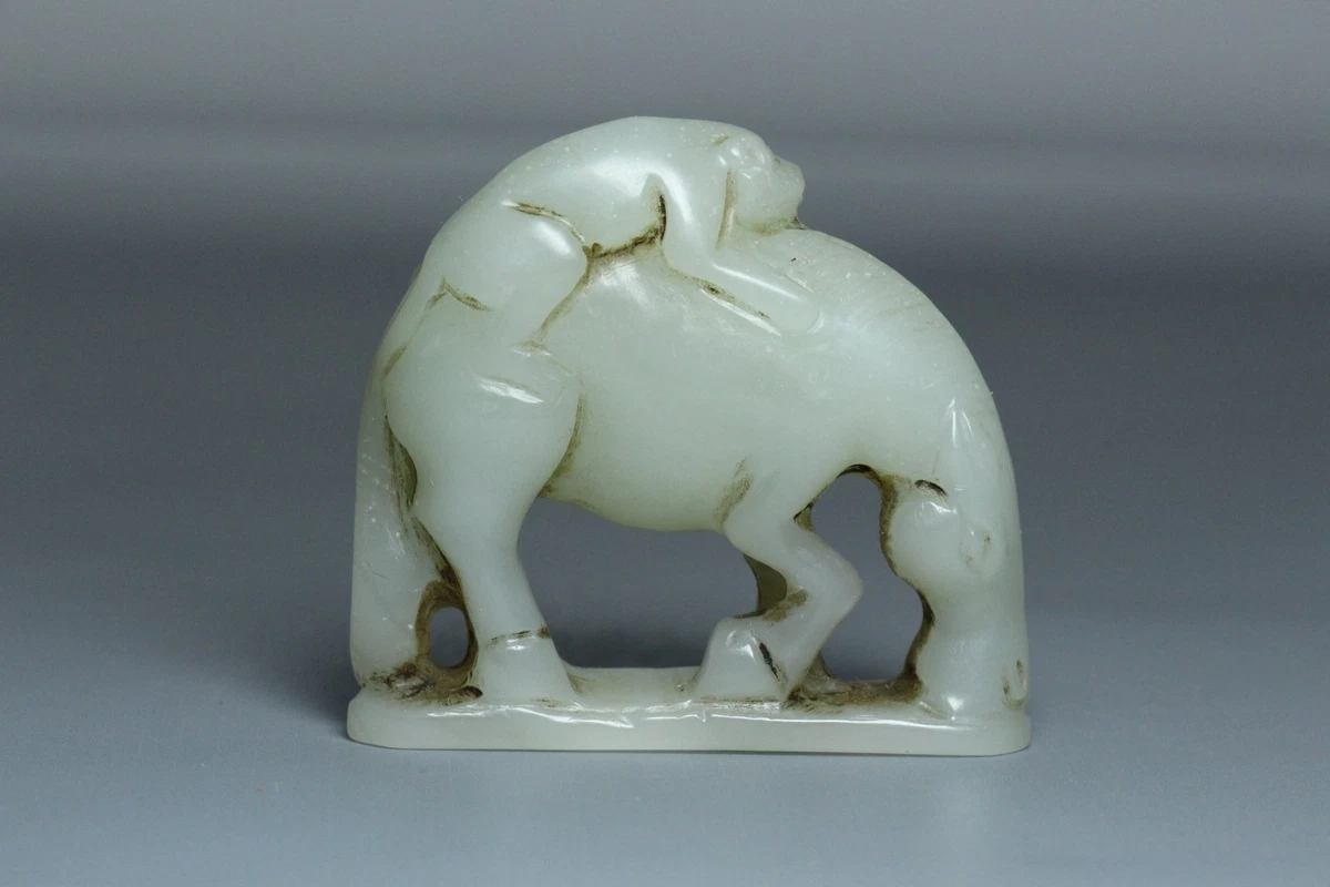 马古董原始玉石古董中国雕塑、雕像| eBay