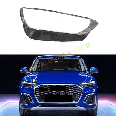 Right Side Headlight Clear Lens Cover For Audi Q5 SQ5 SQ5 Sportback 2021-2024 - Image 1 of 4