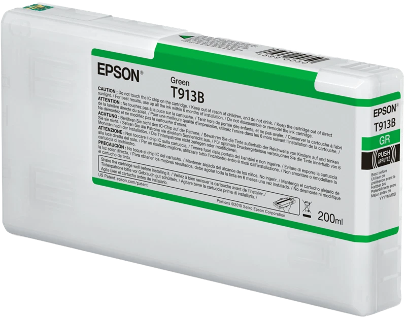 ORIGINAL Epson Cartuccia d'inchiostro Verde C13T913B00 T913B 200ml - Immagine 1 di 1