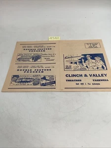 1947 Tazewell VA Theatres Program Danny Kaye Edward G. Robinson Clinch & Valley - Picture 1 of 3