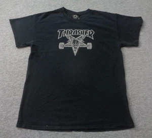 Thrasher Shirt Mens Medium Skateboard Black Flaw - Picture 1 of 8