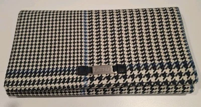 Bolso sin asas Lauren Ralph Lauren Chevron blanco y negro nuevo Foto 1 de 4