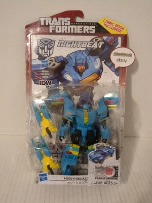 Transformers Generations Thrilling 30 Deluxe Class IDW Nightbeat - Image 1 of 4