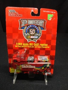1:144 #36 ERNIE IRVAN SKITTLES RACING CHAMPIONS TRANSPORTER HAULER WITH CAR 1998 - Picture 1 of 2