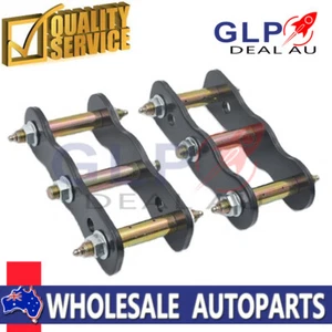 2" 50mm Rear Extended Greasable Shackles Fit Nissan Navara D22 4wd Lift Kit - Picture 1 of 2