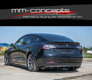 Alerón trasero Cup NEGRO para Tesla Model 3 alerón alerón extensión accesorio - Imagen 1 de 9