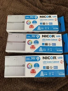 3 NICOR #NUC-4-08-DM-L-WH 8" WHITE DIMMABLE LED UNDER CABINET LIGHT - Picture 1 of 5