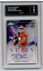 2021 Leaf Young Stars Autograph Silver Trevor Lawrence RC AUTO 1/5 GMA 9 MINT - Picture 1 of 1