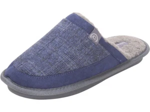Cobian Men's Calido Mules Slippers Shoes Sherpa Lining Navy - Picture 1 of 56