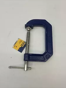 IRWIN 225104 QUICK-GRIP C Clamp, 4-Inch Jaw (Dimensions: 9.2 x 4.8 x 1.2 inch) - Picture 1 of 3