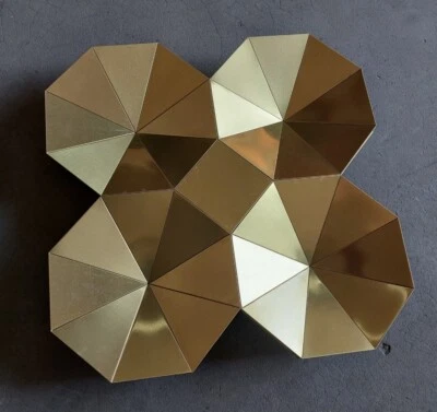 Vintage Soviet Pair Of Space Age Wall Panels  Futuristic Mid-Century Decor - Image 1 of 4