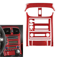 8 Pcs Red Car Central Console Panel Cover Trim For Chevrolet Corvette C6 05-07