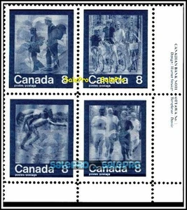 CANADA 1974 CANADIAN OLYMPIC GAMES MINT FACE 32 CENT MNH BLUE CORNER STAMP BLOCK - Picture 1 of 5