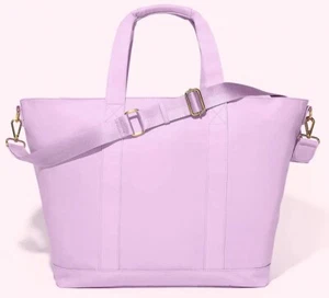 STONEY CLOVER LANE Classic Tote Bag Nylon Grape Zip Gold Purple Lilac NEW - Picture 1 of 4
