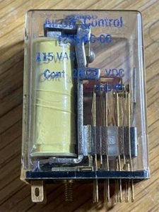 Allied Control 4PDT relay, T255-CC-CC, 115 VAC coil, 2 amps contact rating - Picture 1 of 3