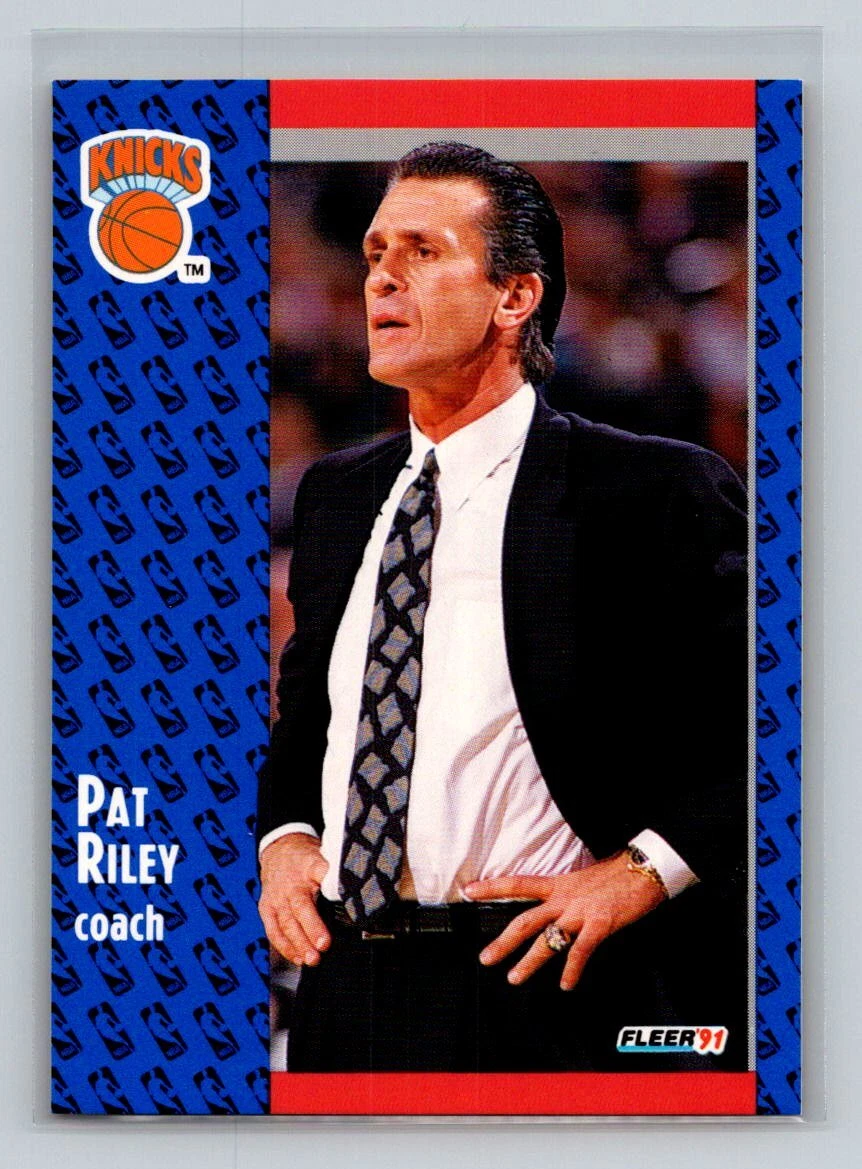 1991-92 Fleer #139 Pat Riley New York Knicks Basketball Card