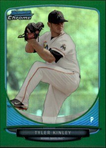 2013 Bowman Chrome Draft Draft Picks Green Refractors #BDPP88 Tyler Kinley /75
