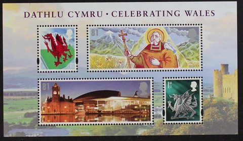 GB GR BRITAIN 2009 Celebrating Wales MIni Sheet MNH S/S Cover