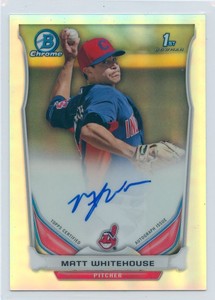 2014 BOWMAN CHROME ROOKIE REFRACTOR AUTOGRAPH AUTO MATT WHITEHOUSE 32/500 *52710
