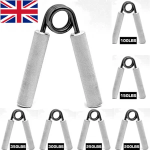 Heavy Hand Grippers Strengthener Grips Wrist Forearm Fitness Exerciser Chrome - Picture 1 of 7