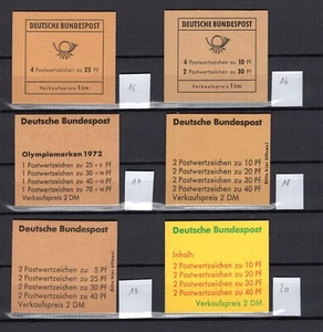 BRD MH 15 - 20 - alle MH Unfall + Olympia - postfrisch - (MH15-1) - Bild 1 von 2