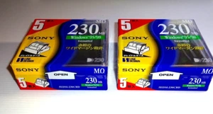 MO Disc SONY for Data 230MB 3.5 in Windows Format 10er Set versiegelt 5EDM-230CBD - Bild 1 von 3