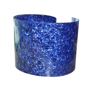 Calibro 0,46 mm avvolgente per batteria strumento musicale foglio deco blu perla - Foto 1 di 5