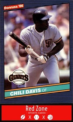 1986 Donruss - #65 Chili Davis NM Set Break. - Image 1 of 2