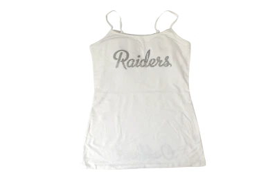 Camiseta sin mangas blanca de los Oakland Raiders de la NFL para mujer camisa camisola nueva con etiquetas XS-XL Foto 1 de 4