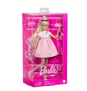 New Barbie Deluxe Style Doll Blonde Hair Pink Dress Accessories NIP Box - Imagen 1 de 5