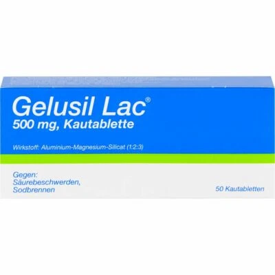 CHEPLAPHARM ARZNEIMITTEL GMBH GELUSIL LAC Kautabletten 50 St PZN02498116